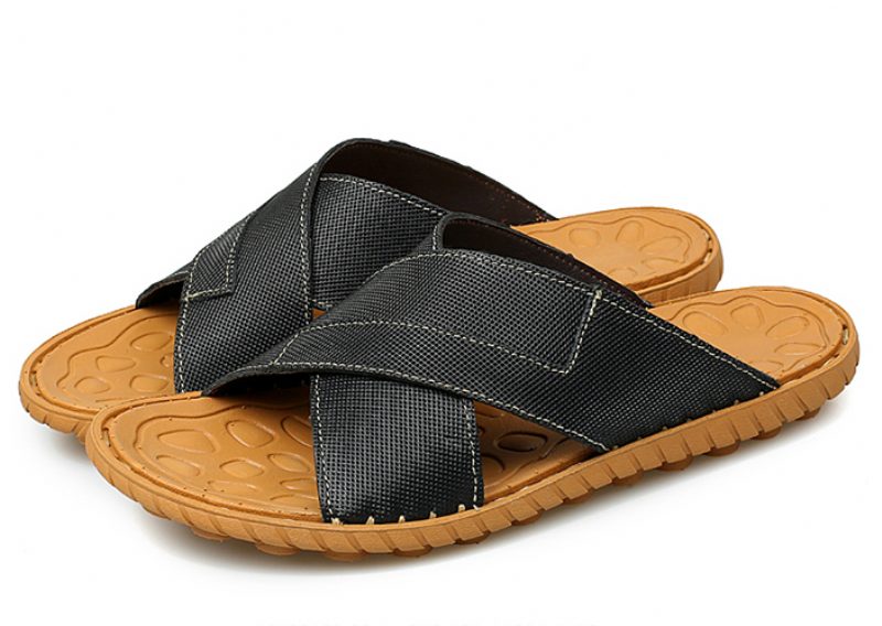Giov Udendørs Flip Flop Til Mænd - Brun