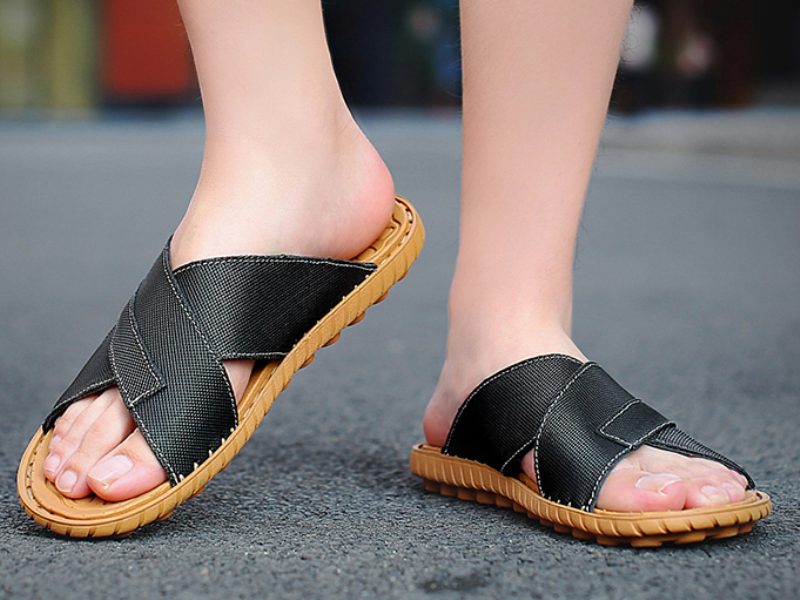 Giov Udendørs Flip Flop Til Mænd - Brun