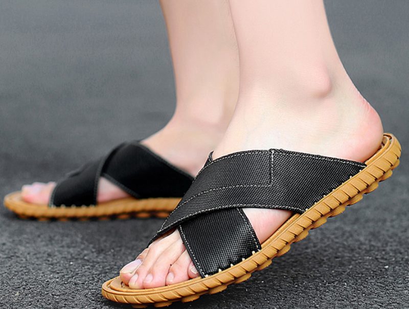 Giov Udendørs Flip Flop Til Mænd - Brun