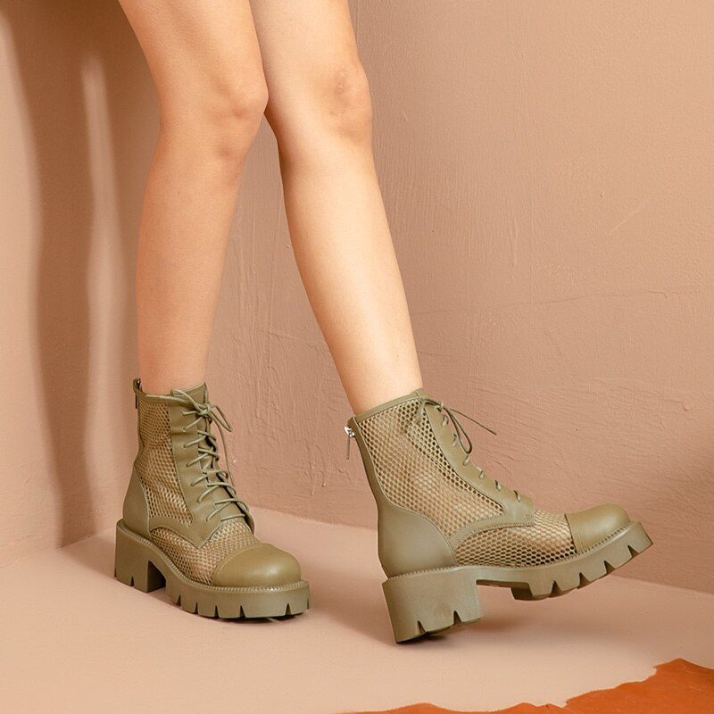 Gixy Damestøvler - Khaki