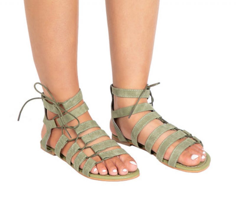 Gladiator Sandal Til Kvinder - Grå