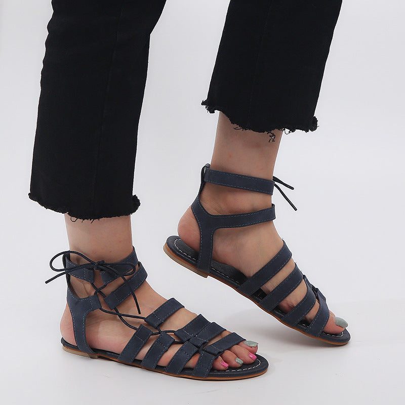 Gladiator Sandal Til Kvinder - Grå