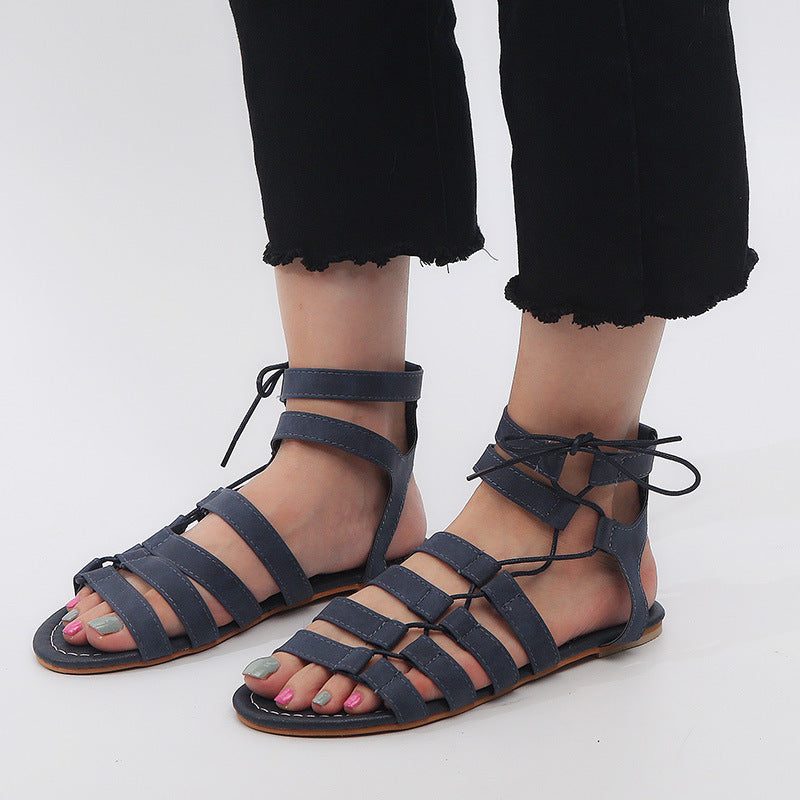 Gladiator Sandal Til Kvinder - Grå