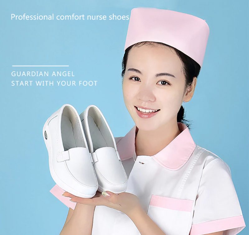 Gladys Air Cushion Platform Loafer Sko Til Kvinder - Hvid