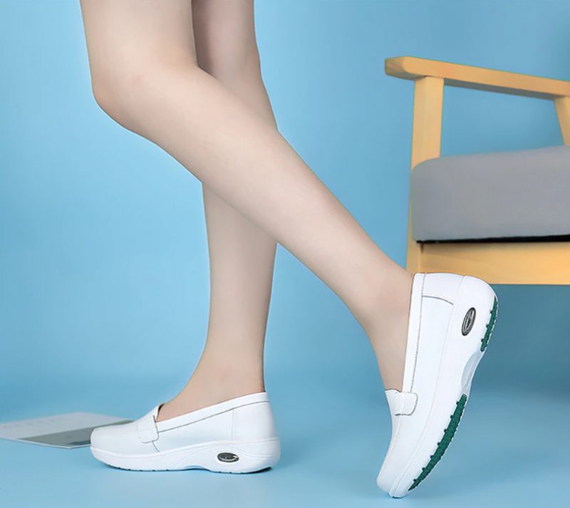 Gladys Air Cushion Platform Loafer Sko Til Kvinder - Hvid