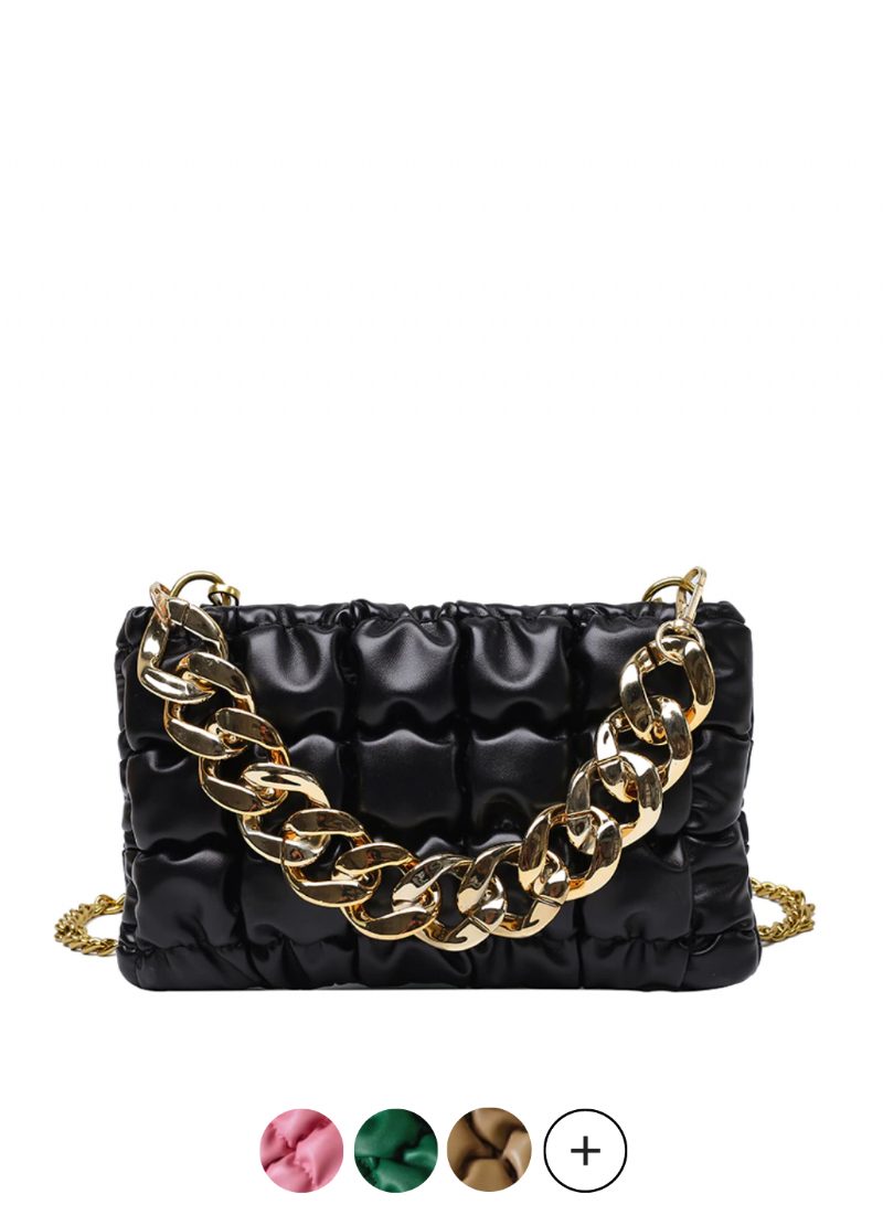 Glamour Lille Crossbody-håndtaske I Læder Til Kvinder