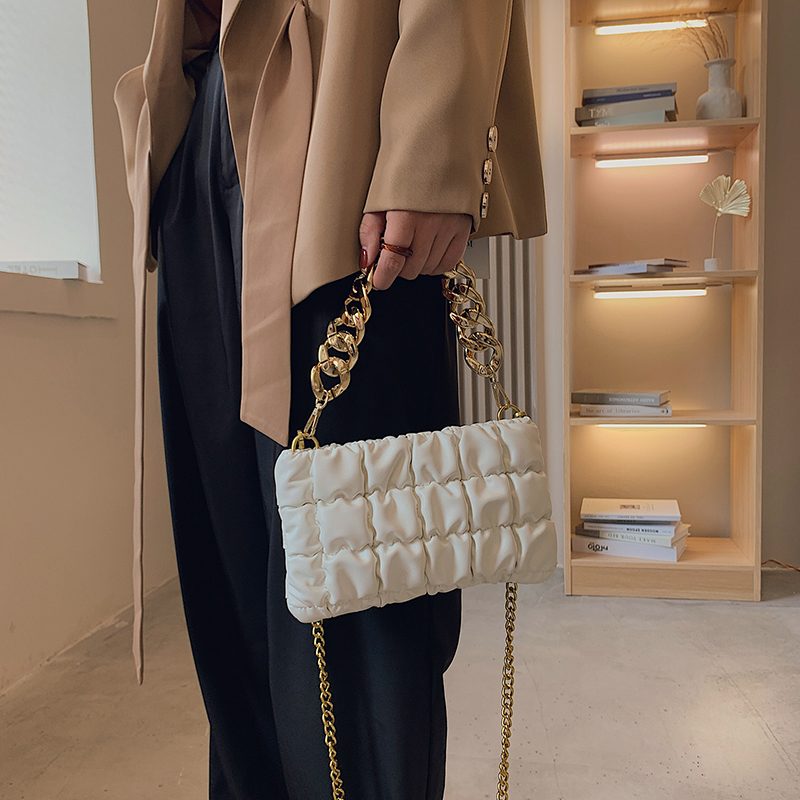 Glamour Lille Crossbody-håndtaske I Læder Til Kvinder - Sort