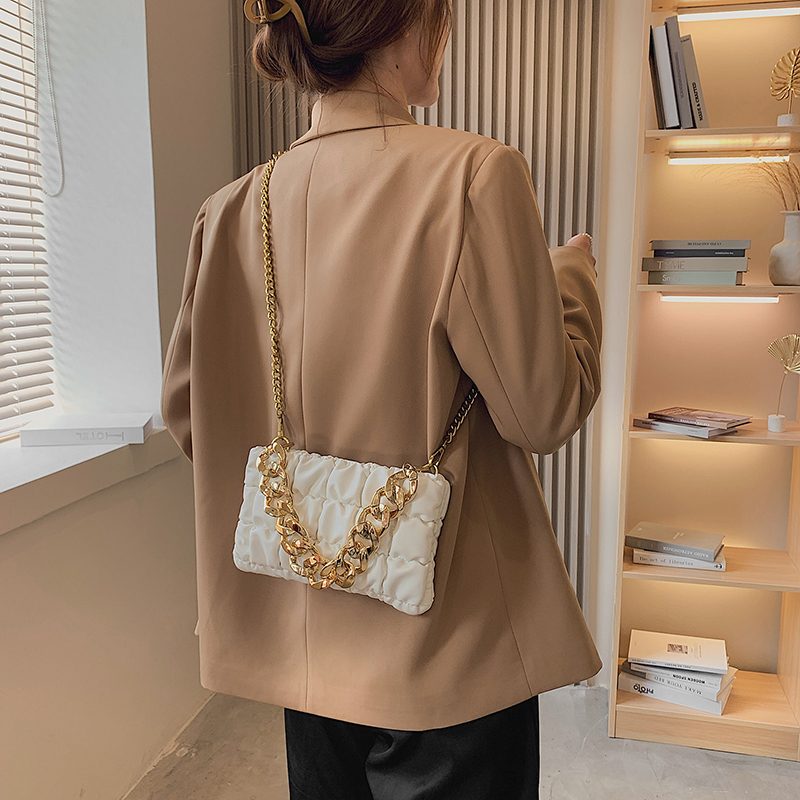 Glamour Lille Crossbody-håndtaske I Læder Til Kvinder - Sort