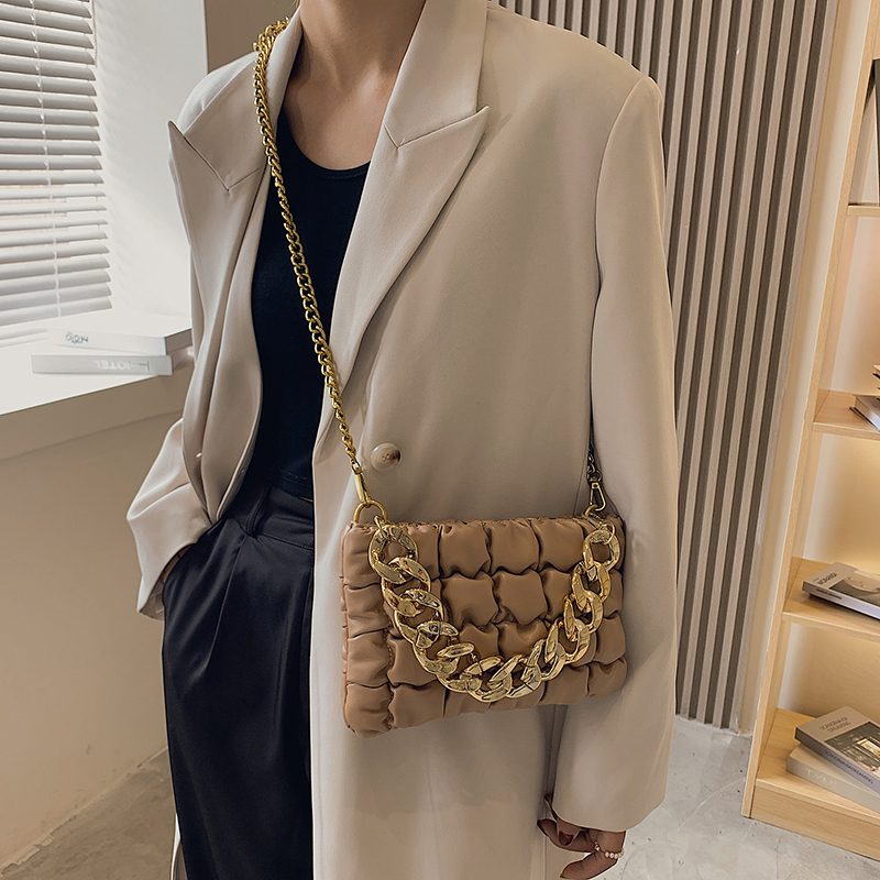Glamour Lille Crossbody-håndtaske I Læder Til Kvinder - Sort