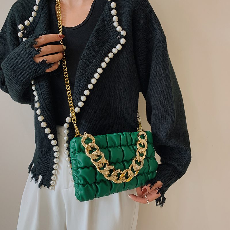 Glamour Lille Crossbody-håndtaske I Læder Til Kvinder - Sort