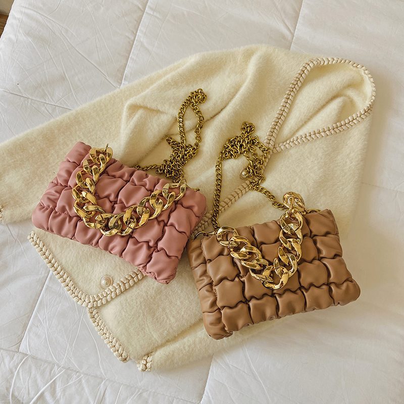 Glamour Lille Crossbody-håndtaske I Læder Til Kvinder - Sort