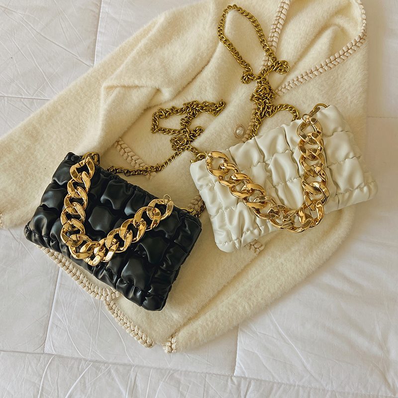Glamour Lille Crossbody-håndtaske I Læder Til Kvinder - Sort