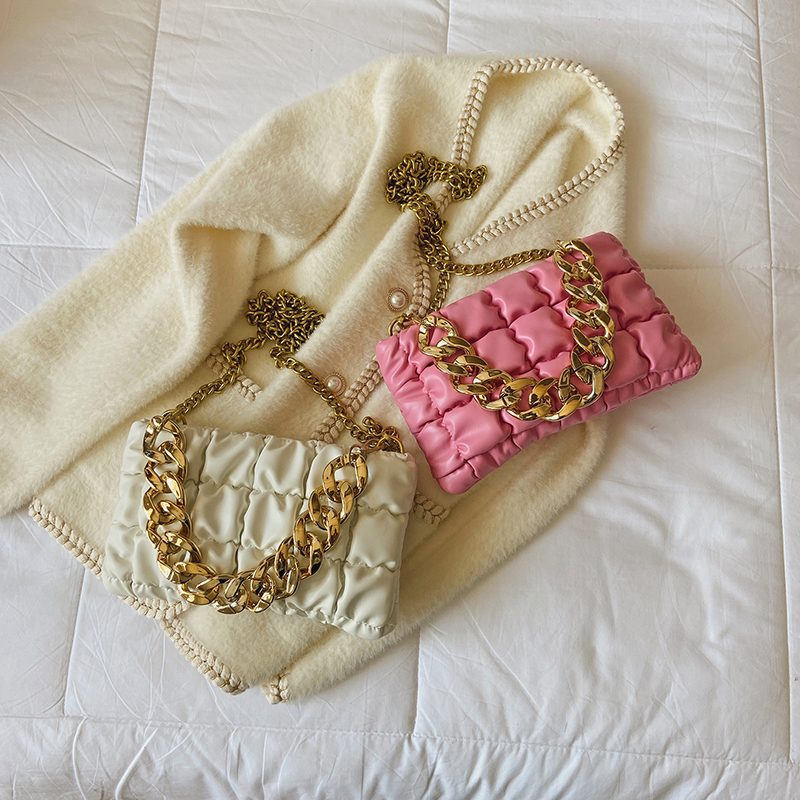 Glamour Lille Crossbody-håndtaske I Læder Til Kvinder - Sort