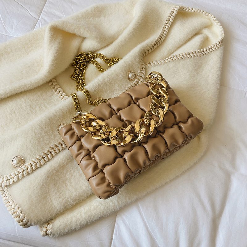 Glamour Lille Crossbody-håndtaske I Læder Til Kvinder - Sort