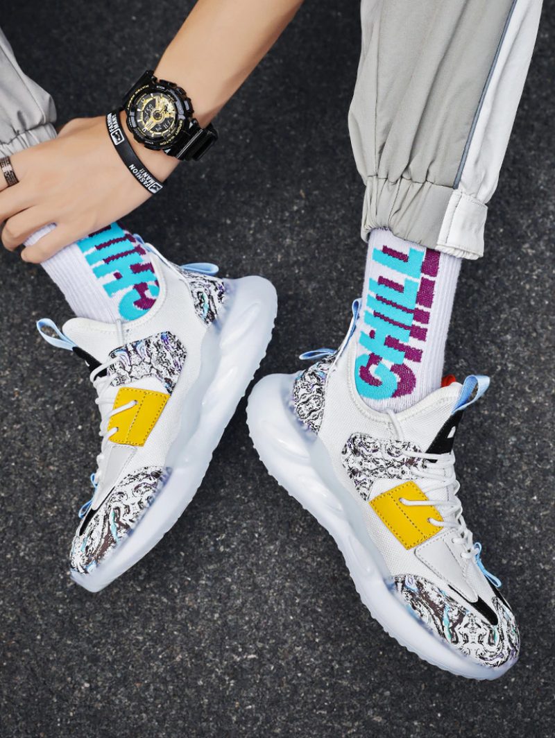 Gloxinia Mode Sneakers Til Mænd - Beige