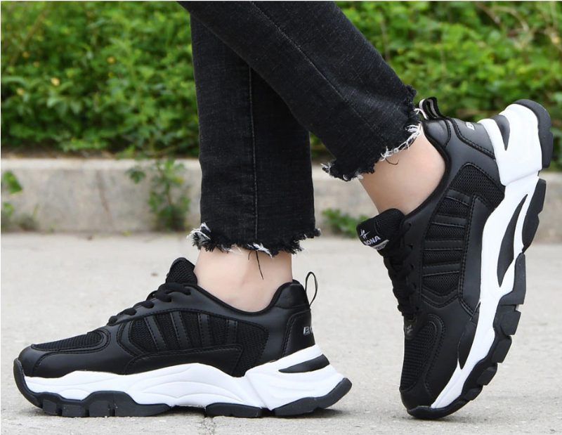 Glyserin Udendørs Sneaker Til Kvinder - Sort