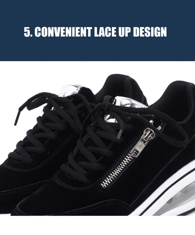 Gowalk Max Sneaker Dame Flad Med Platform Sko - Sort