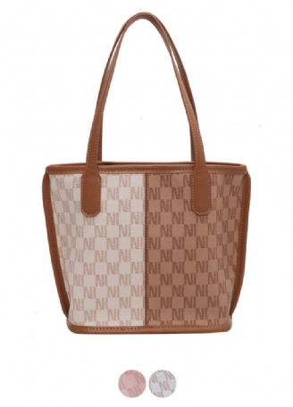 Graciola Dame Trend Designer Læder Tote Håndtaske