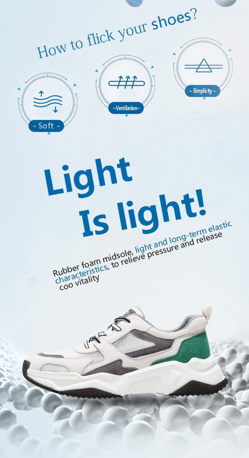 Greyber Casual Sneakers Til Mænd - Hvid