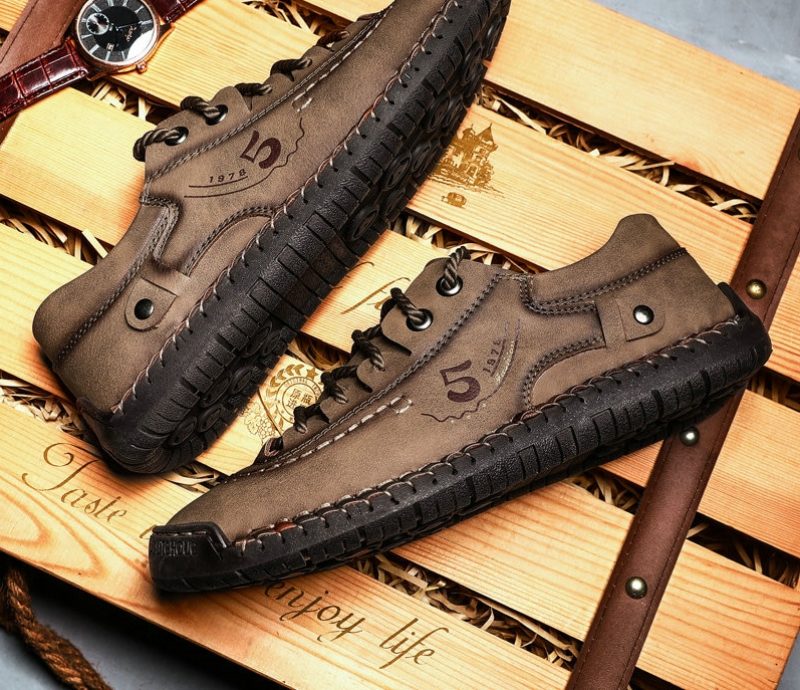 Guillen Loafers Fritidssko Til Mænd - Khaki