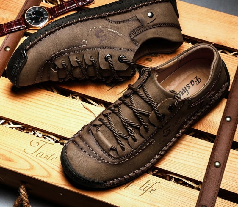 Guillen Loafers Fritidssko Til Mænd - Khaki
