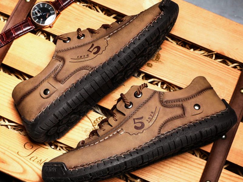Guillen Loafers Fritidssko Til Mænd - Khaki
