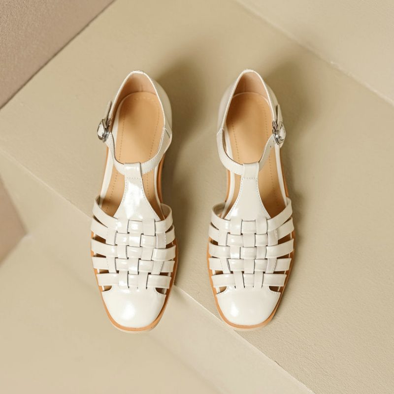 Gygy Sommer Gladiator Sandaler Til Kvinder - Beige