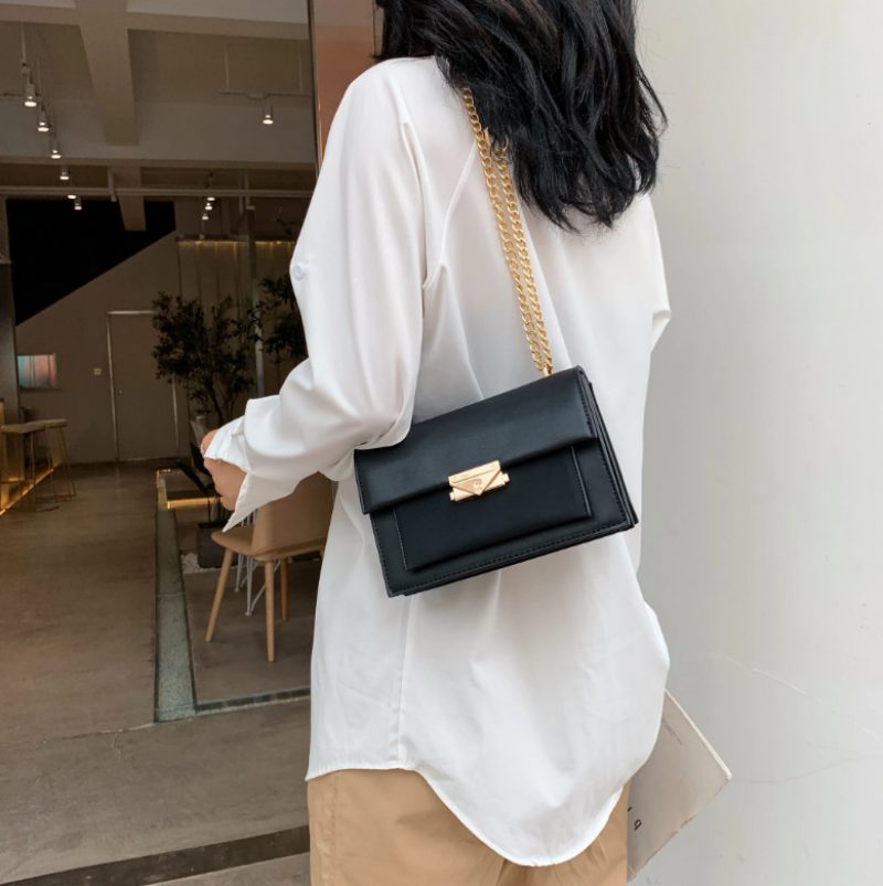 Haman Crossbody-taske Til Kvinder Med Læderkæder - Grøn