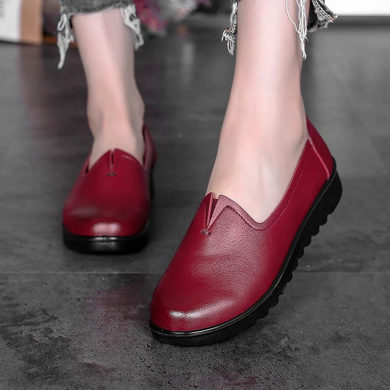 Hanny Single Comfortable Flat Loafer Sko - Sort