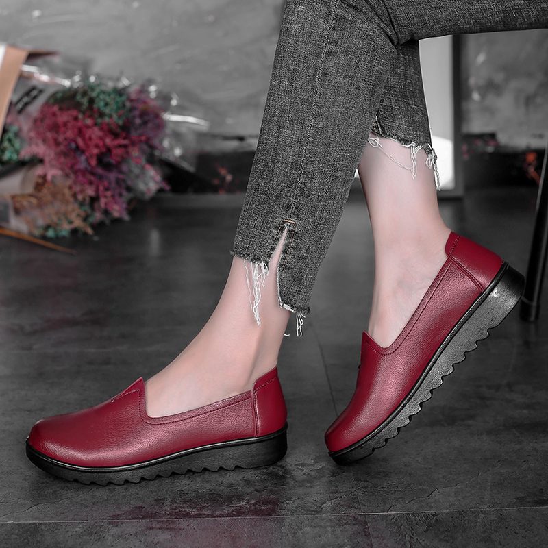 Hanny Single Comfortable Flat Loafer Sko - Sort