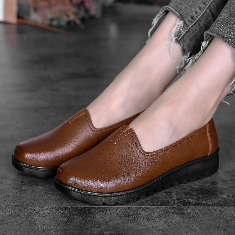Hanny Single Comfortable Flat Loafer Sko - Sort