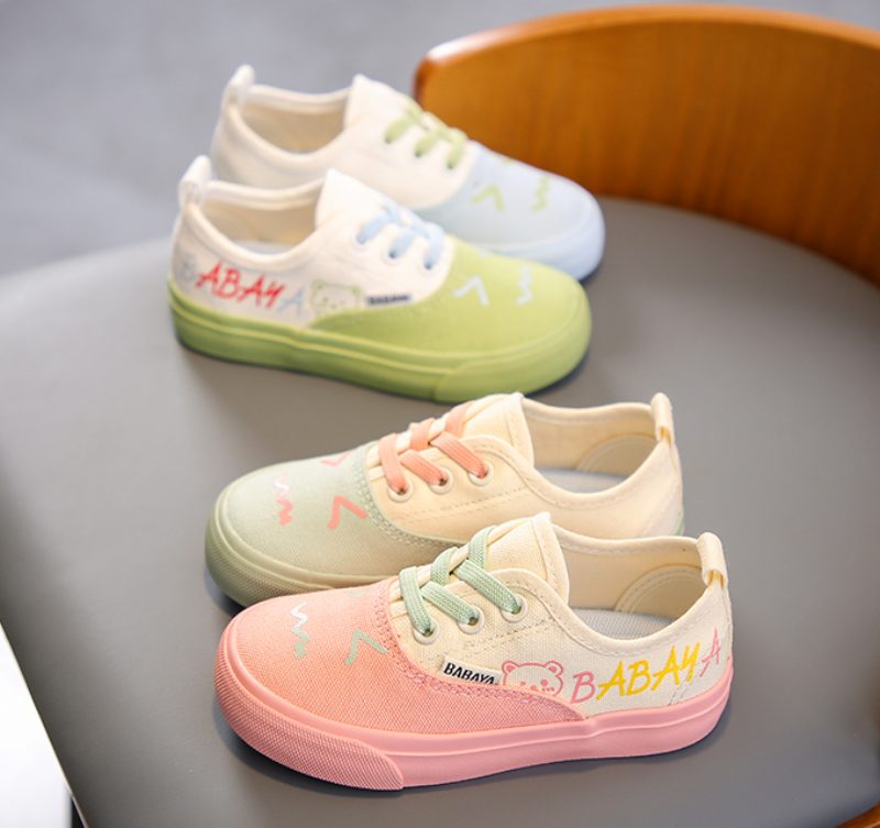 Helena Småpigers Afslappede Sneaker - Pink