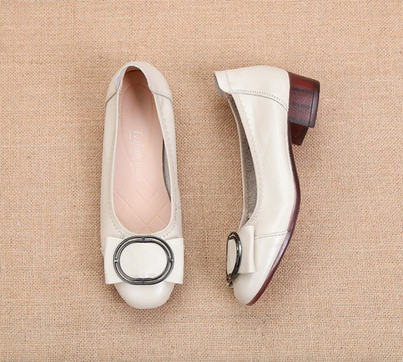 Herminia Dame Pumps Sko - Beige