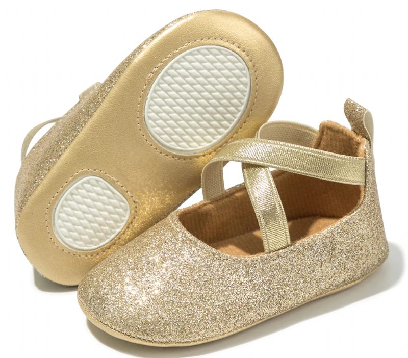 Hermione Baby Piger Flade Sko - Guld