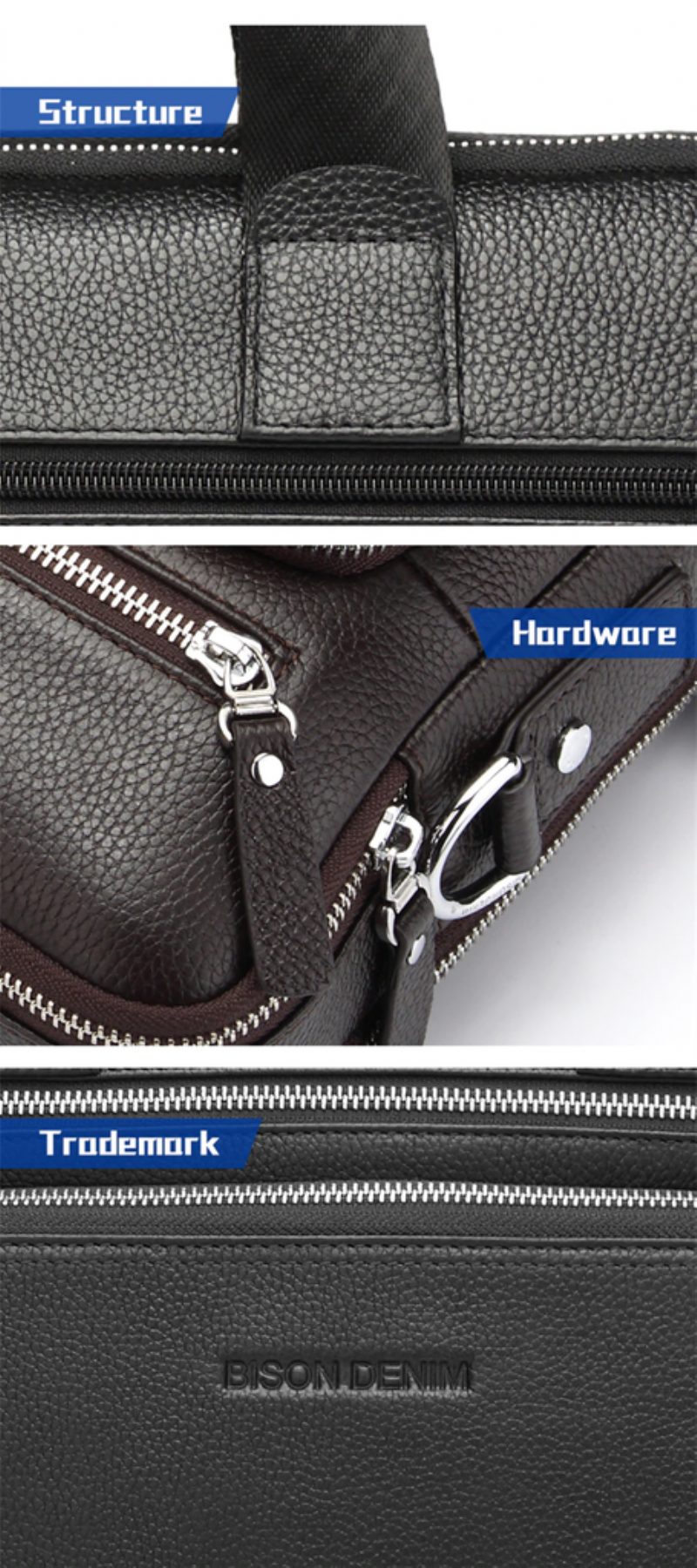 Hillman Crossbody-håndtaske Til Mænd - Sort