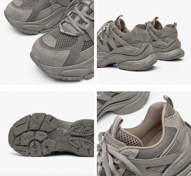 Hugbel Åndbare Sneaker Til Kvinder - Grå