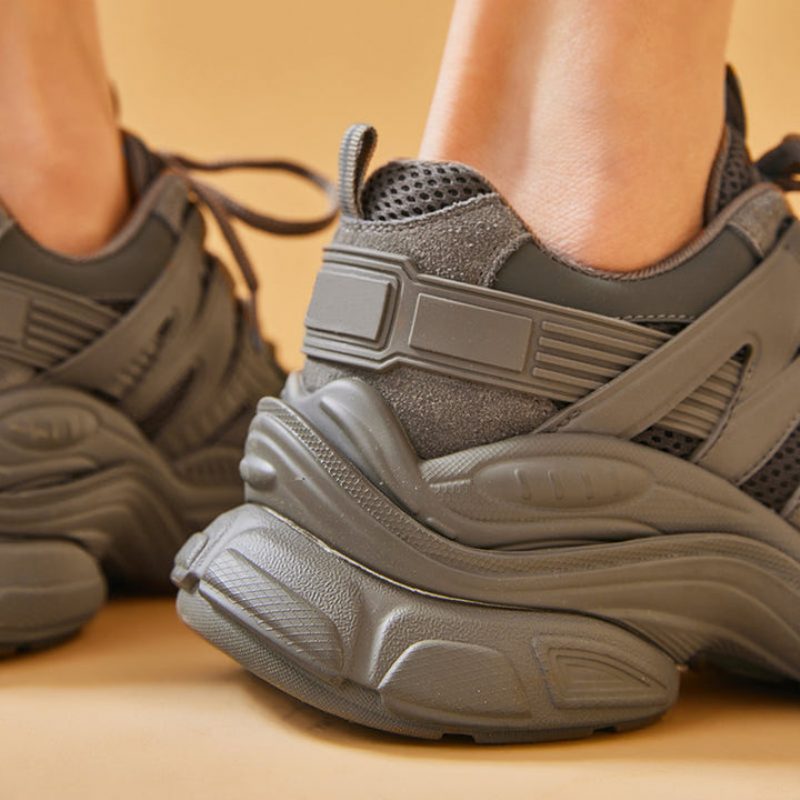 Hugbel Åndbare Sneaker Til Kvinder - Grå