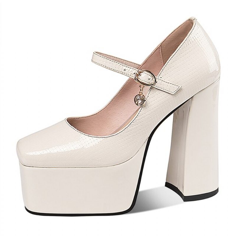 Idaly Damehæle Pumps - Abrikos