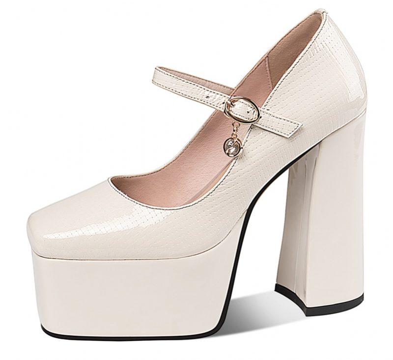 Idaly Damehæle Pumps - Abrikos