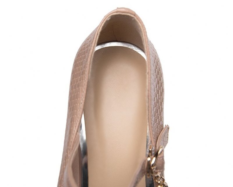 Idaly Damehæle Pumps - Abrikos