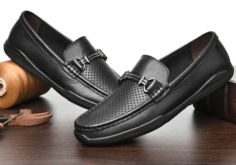 Ildreth Loafers Luksussko Til Mænd - Sort