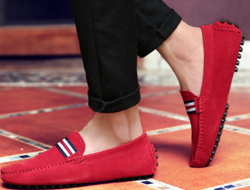 Irving Loafers Dress Sko Til Mænd - Rød