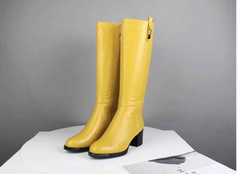 Isabel Boots Knælængde - Gul