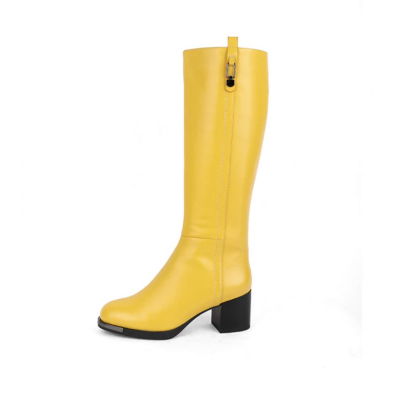 Isabel Boots Knælængde - Gul