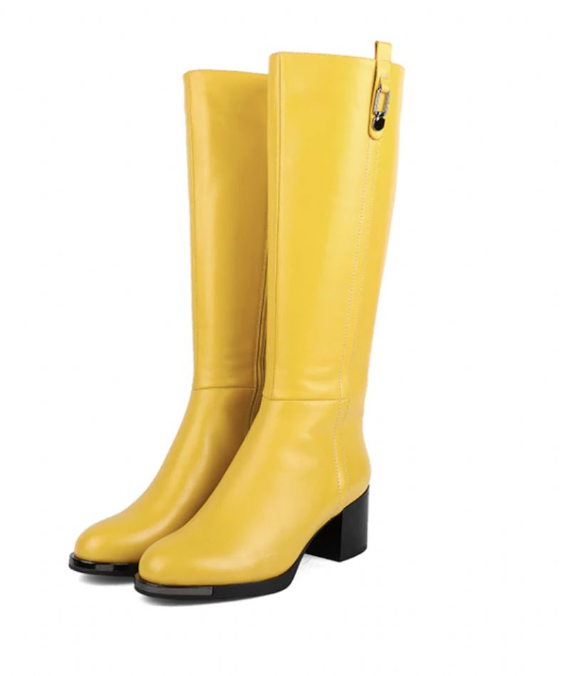 Isabel Boots Knælængde - Gul