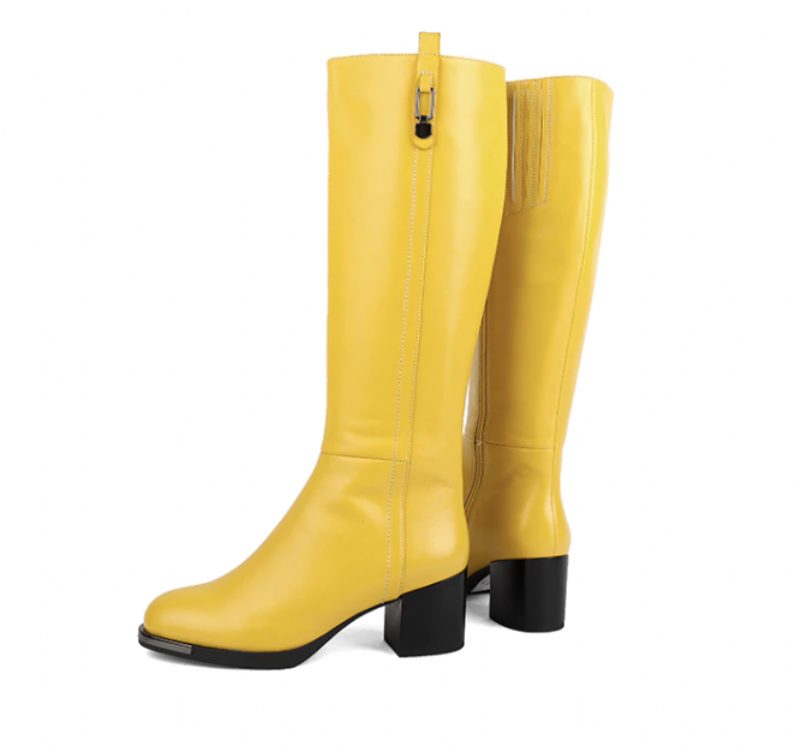 Isabel Boots Knælængde - Gul