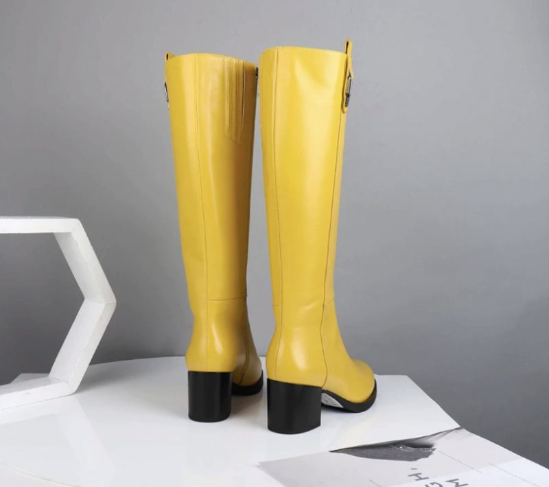 Isabel Boots Knælængde - Gul