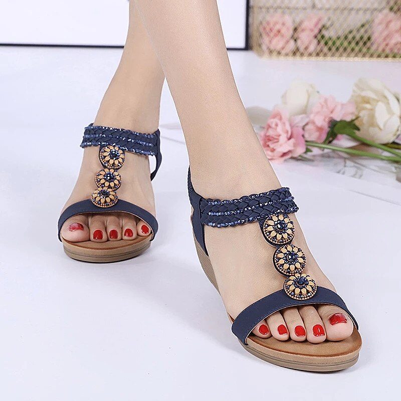 Isabel Fashion Sandal Til Kvinder Med Åben Tå - Beige