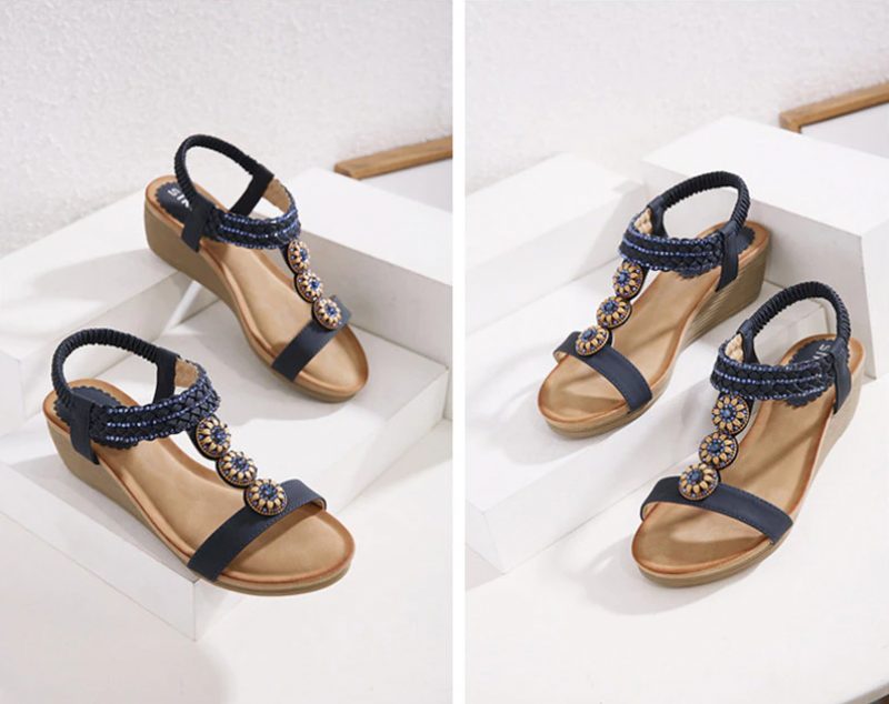 Isabel Fashion Sandal Til Kvinder Med Åben Tå - Beige