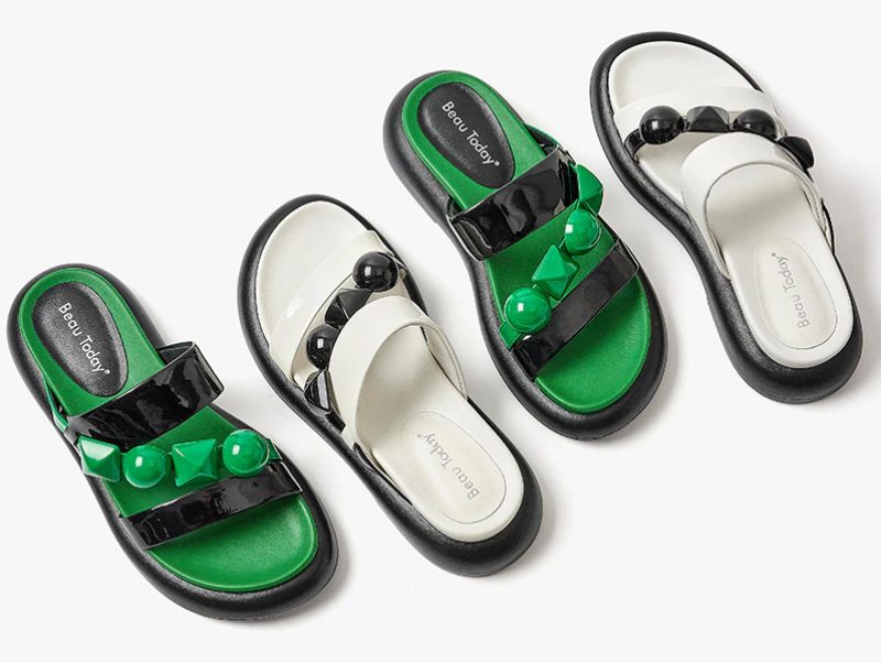 Isis Flad Sandal Til Kvinder - Grønne n